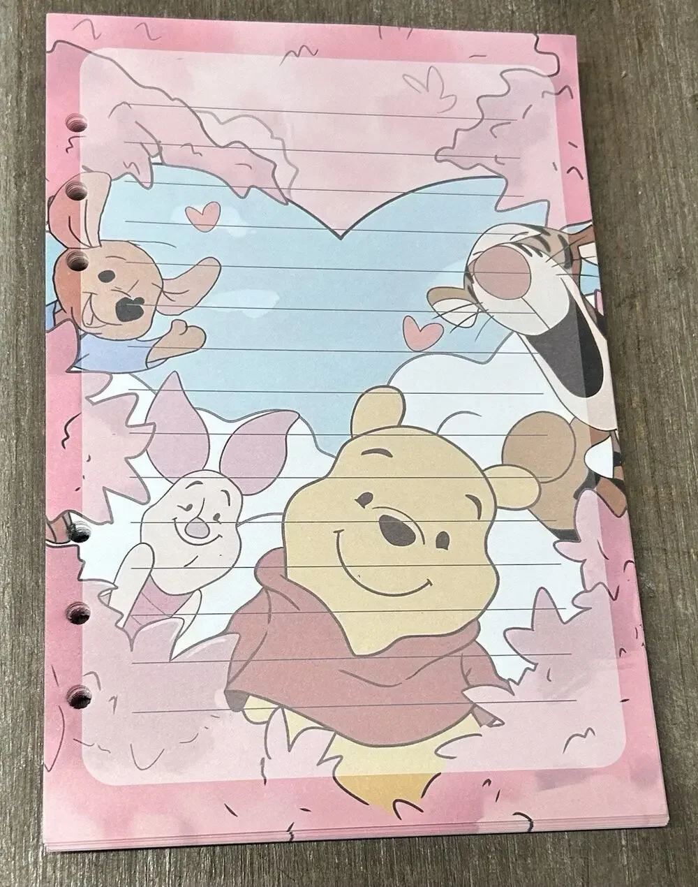 Winnie The Pooh Size A5 Refill Paper (50 Sheets)